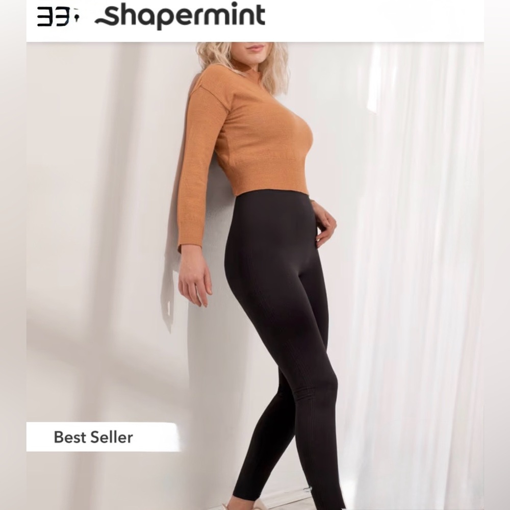 Shapermint Essentials High Waisted Shaping Leggings  Sz S/P  2 To 4
